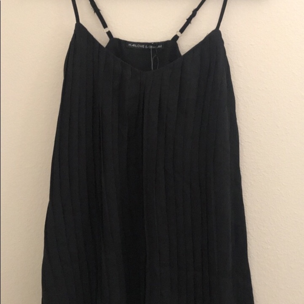Pleated tank top